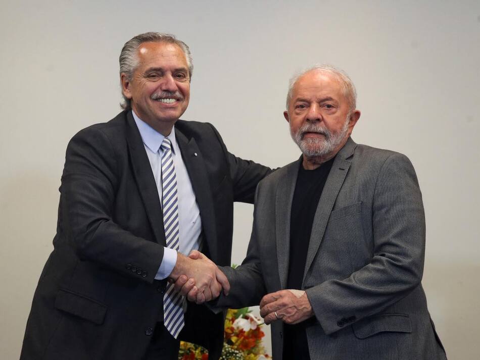 Alberto Fernández y Lula. Foto: REUTERS