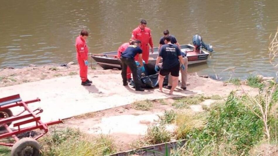 Hallazgo del cuerpo en un río de Santa Fe. Foto: NA