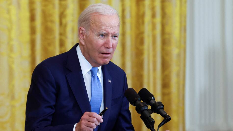 Joe Biden, presidente de los Estados Unidos durante la rueda de prensa en la Casa Blanca. Foto: Reuters