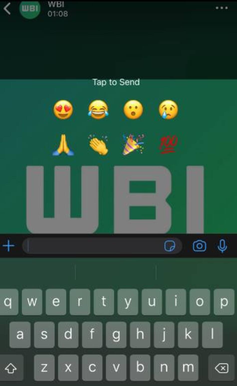 Reacciones en WhatsApp. Foto: WABetaInfo.