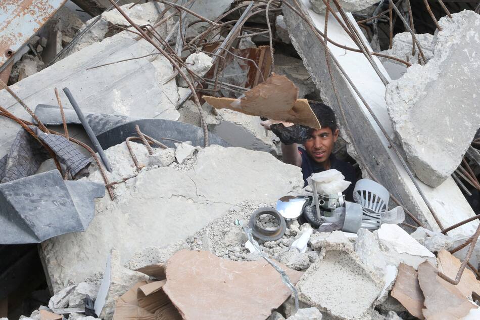 Gaza es una "zona de demolición", según Trump. (Alt text)