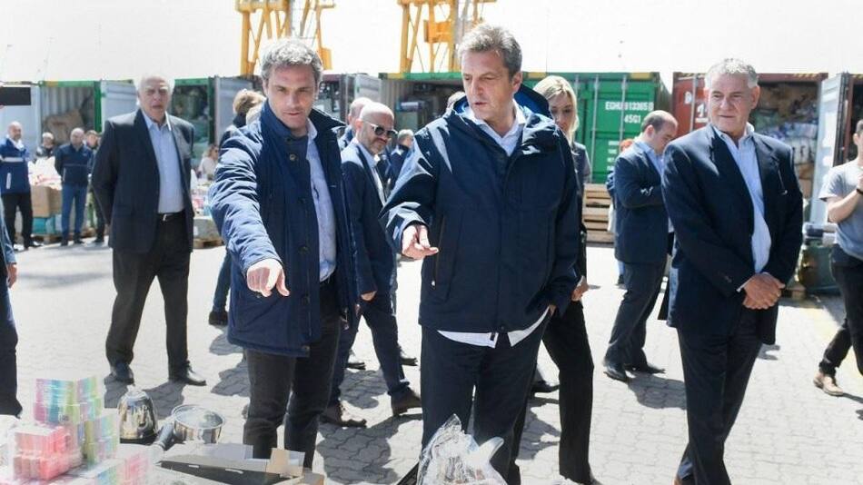 Sergio Massa, Gobierno, Aduana, operativo, NA